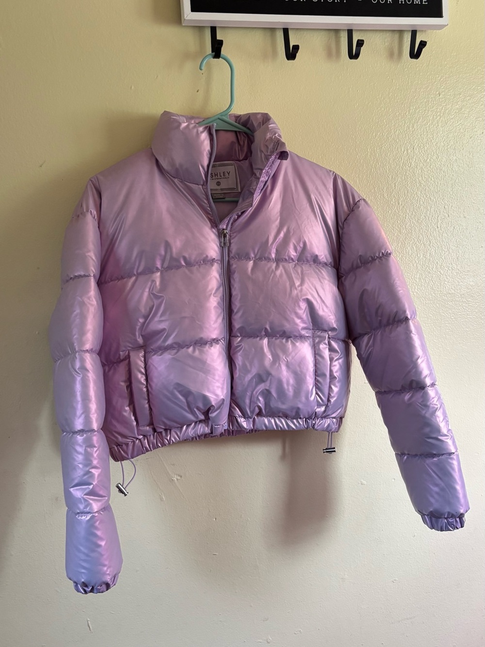 Ashley By 26 International Kids Iridescent Lilac Puffer Jacket